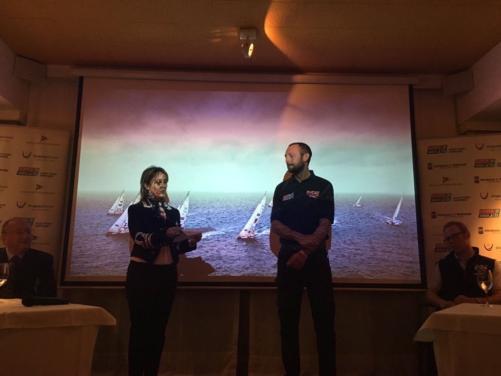 ClipperRace's tweet photo. PRESS CONFERENCE: "It's all about the crew, well done and hats off to you all!" @GREATBritain Skipper, Andy Burns https://t.co/izRBhNZW4N