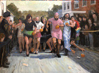 robertbeckart's tweet photo. High heel drag race, 24x32". https://t.co/oZXN1teeGf