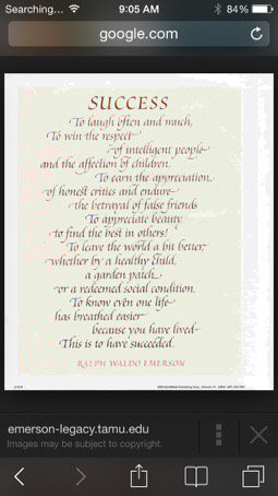 To be successful... you first have to define it for yourself.