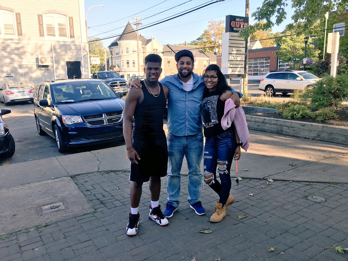 Got to spend some time with Asante and Ashlee today in Wolfville. Proud of these 2. #ygcalum #acadiastudents
