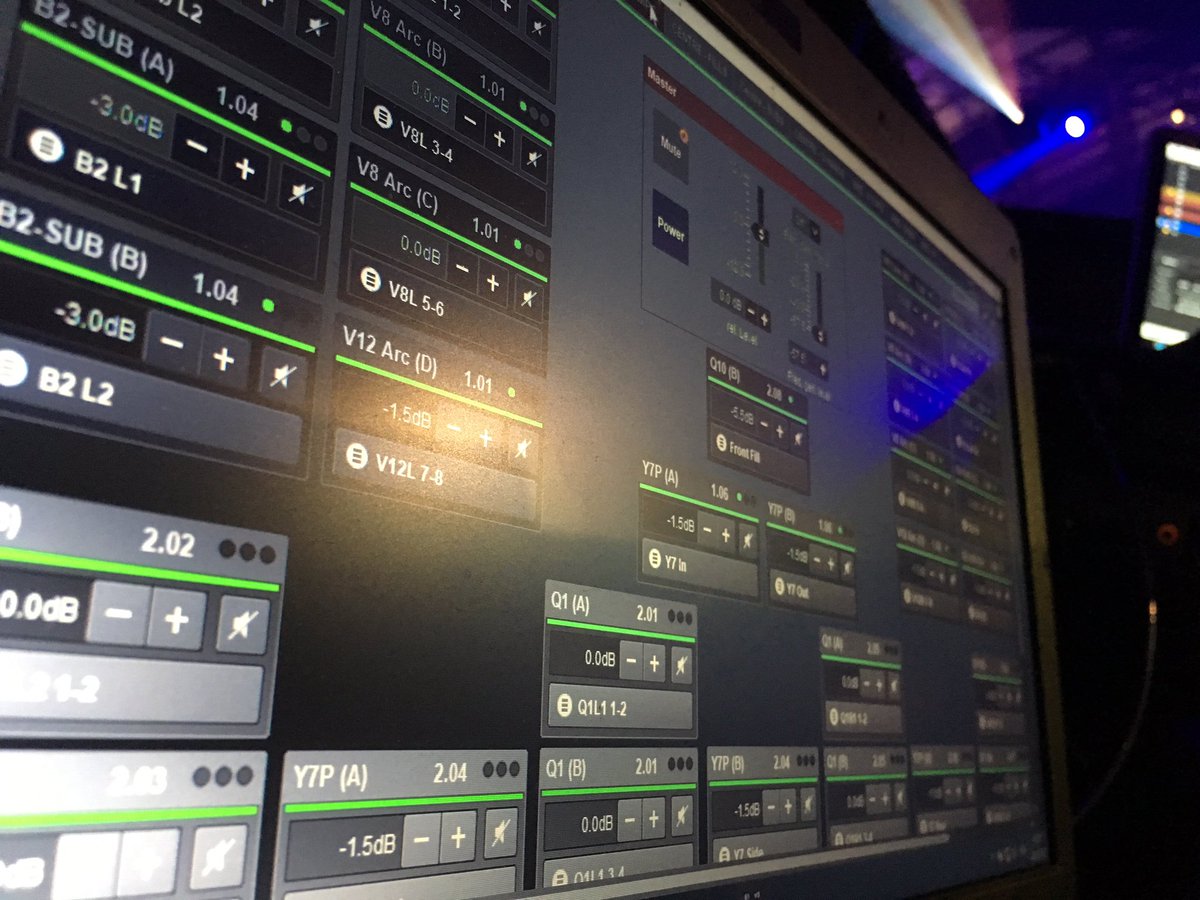 danielprodsvcs's tweet photo. FOH duties &amp; system teching tonight @mcr_central for one of our clients. 40 ch of @dbaudiotechnik D80 &amp; D12 with V, Y, Q &amp; B2 boxes. https://t.co/dh5EgvetLG