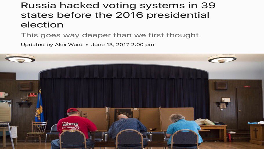 This is where it get brilliant.1) Russians hacked into voting databases of 39 states & found out our voting history https://www.vox.com/platform/amp/world/2017/6/13/15791744/russia-election-39-states-hack-putin-trump-sessions