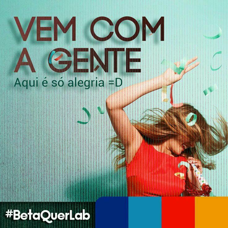 Vá firme na direção das suas metas. Porque o pensamento cria, o desejo atrai e a fé realiza.
         #BetaQuerLab 😄