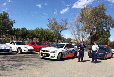 mx5canberra's tweet image. The local constabulary keenly interested in our intentions!
