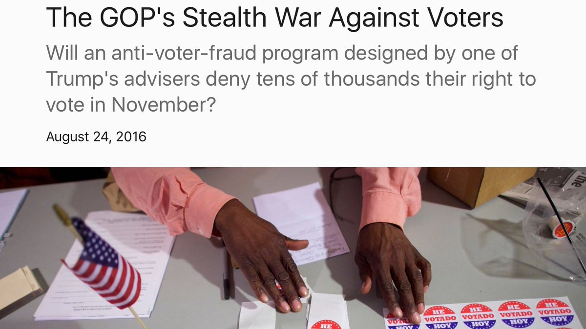 That's called  #VoterSuppression. But It wasn't just Russia. The GOP did it as well w/ something called  #CrossCheck. http://www.rollingstone.com/politics/features/the-gops-stealth-war-against-voters-w435890