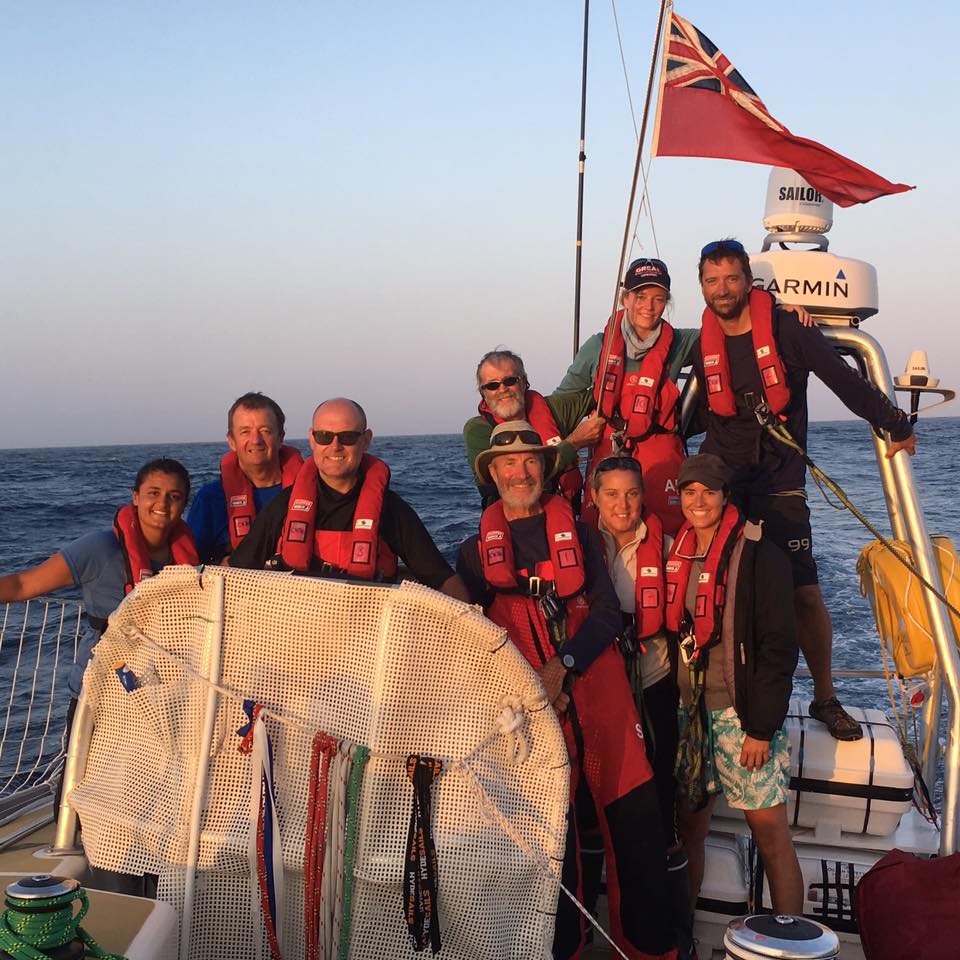 GREATBrit1718's tweet photo. The GREAT Leg 1 crew - appropriately named Jack watch &amp; Union watch during their race at sea. 10 days until we start again to Capetown. https://t.co/rDOc7yjD8E