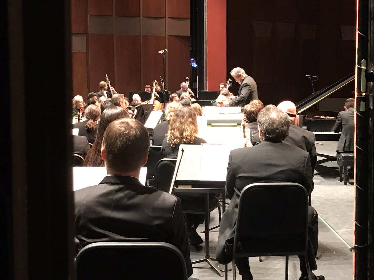 planosymphony's tweet image. Our backstage view is pretty cool! #planosymphony #pso35
