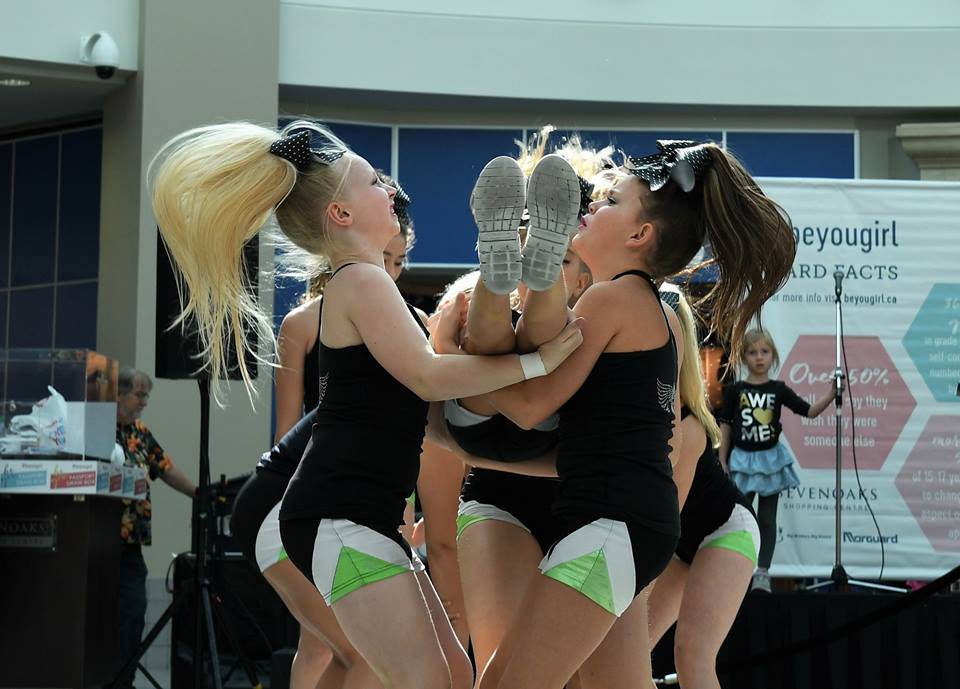 cheerthis's tweet image. Academy Angels performed at #beyougirl today! Honoured to be a part of this great event! #DreamBig #academyculture