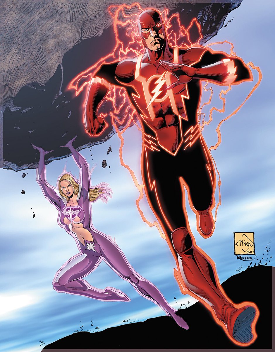 Yeah, sure, here’s #REDLANTERN #FLASH and Star Sapphire #Supergirl! #DCComics