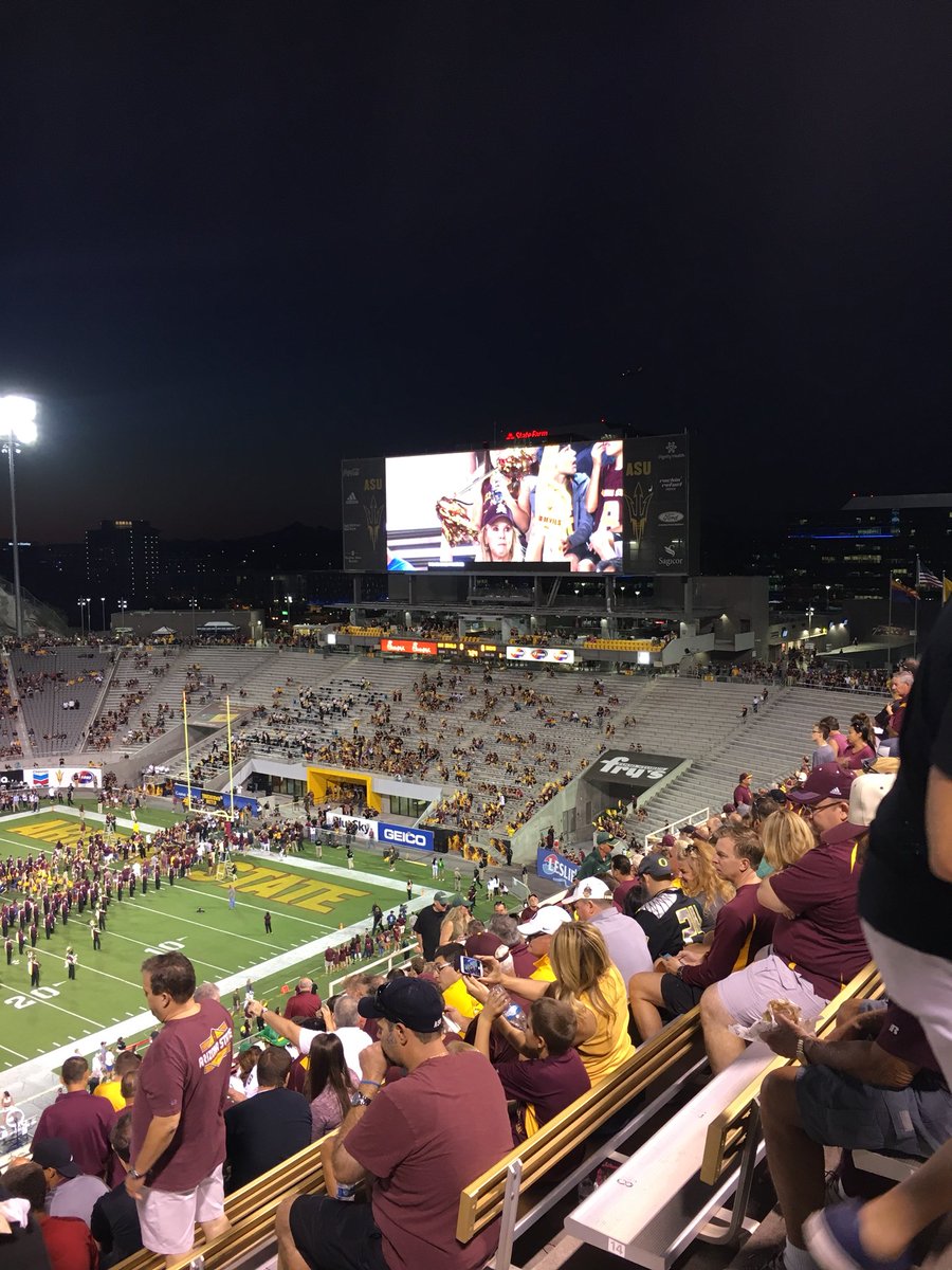 Hey @FootballASU your double inferno is a joke! The students never show up #forksup