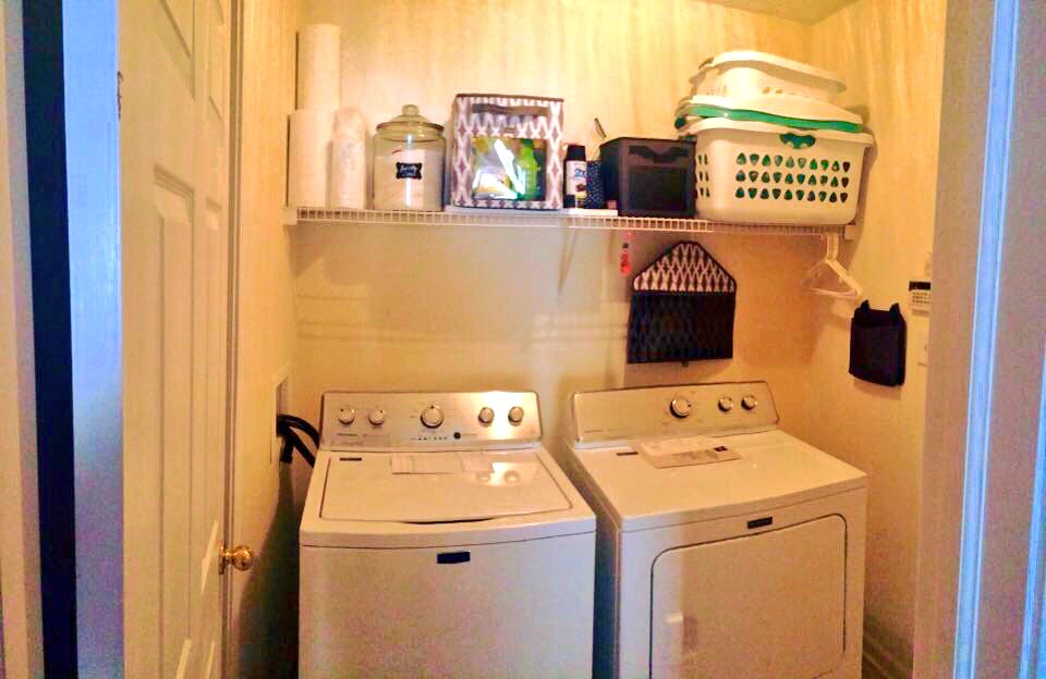 thelovelykait_'s tweet photo. Laundry room progress is real yโall. So excited to get my cabinets up tomorrow!๐๐ผ #byebyetan #hellogrey https://t.co/XOh5nhZkkb