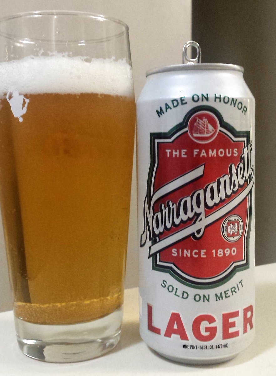 IPA Quest on Twitter "Narragansett Lager (5 ABV) in the tall boy pint