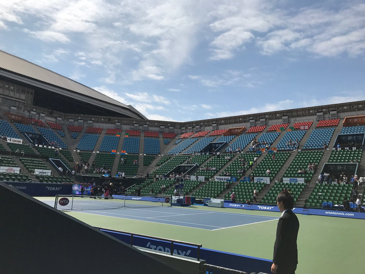 蒲田健 على تويتر 本日は屋根全開の有明コロシアム 開場しました 東レppo いよいよファイルデー