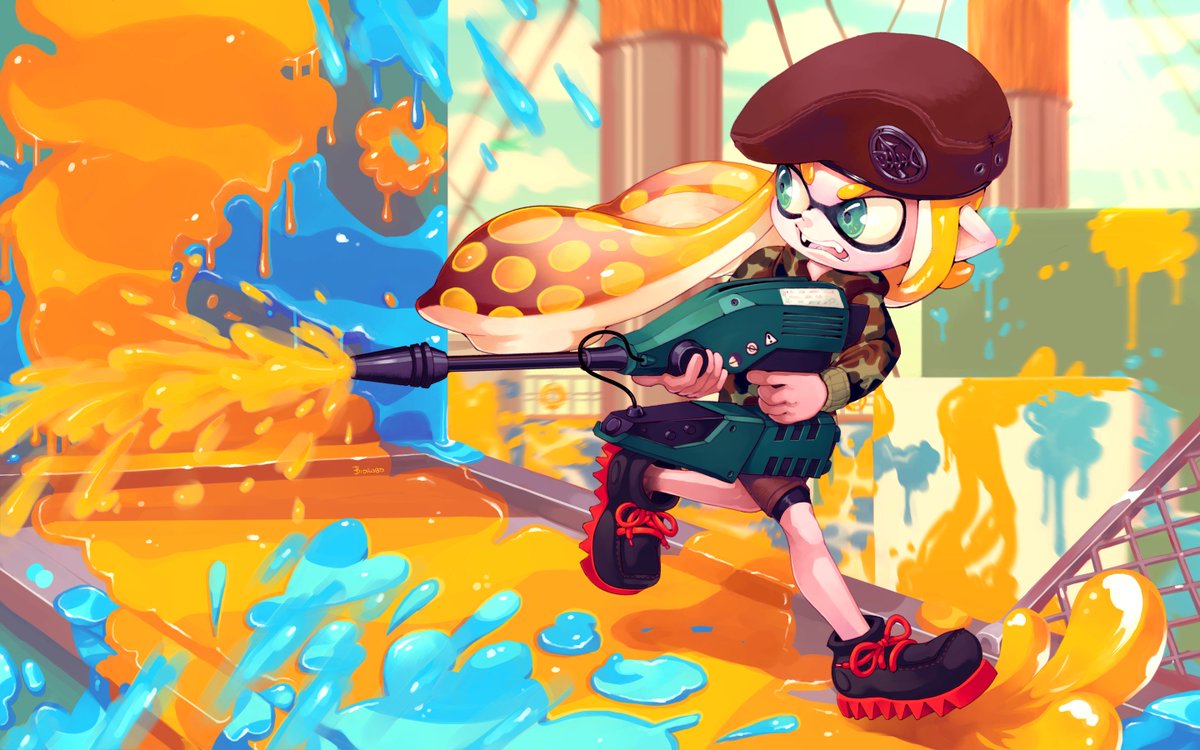 Humblebot on Twitter: "#splatoon2 a drawing I spent a lot of time on…