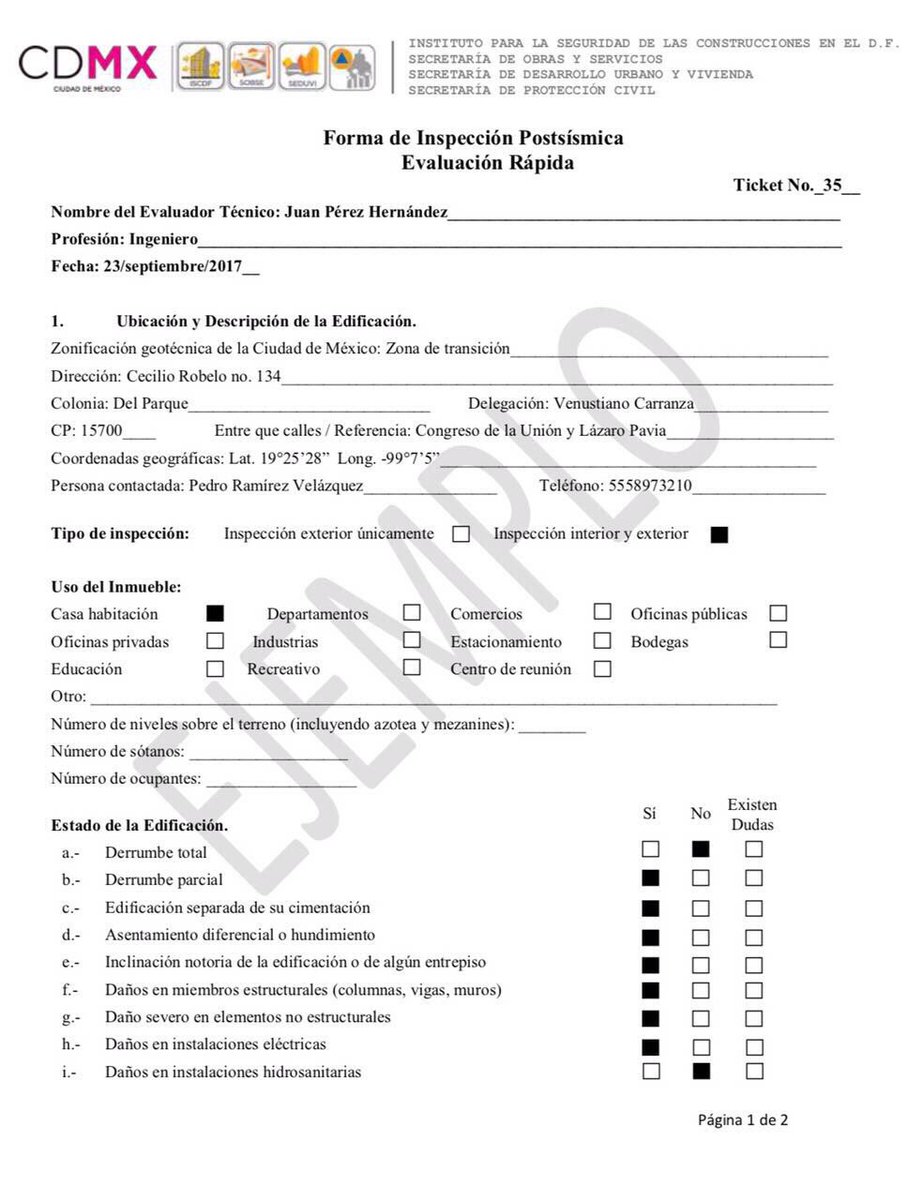 ManceraMiguelMX's tweet image. Este es el único documento válido para certificar la habitabilidad del inmueble afectado por los sismos #mm