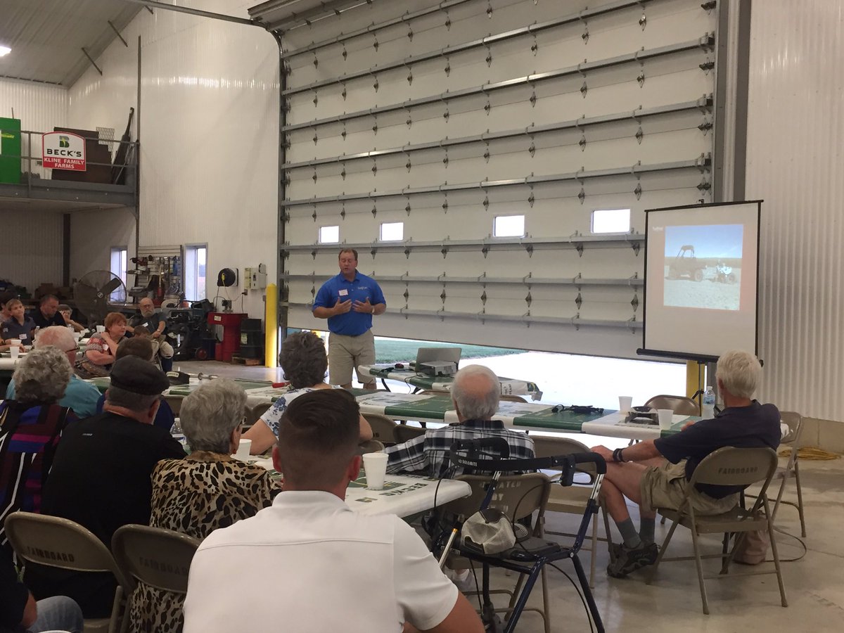 Enjoyed speaking <a href="/KlineFamilyFarm/">Kline Family Farms</a> Land Owners Appreciation dinner tonight. Spoke about how we use <a href="/VerisTech/">Veris Technologies</a>, <a href="/AdaptNitrogen/">Adapt-N</a>, <a href="/agsolver/">AgSolver</a>, UAV