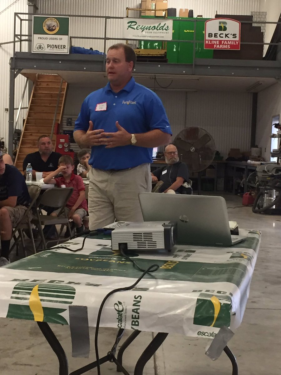 EllerErich's tweet image. Enjoyed speaking @KlineFamilyFarm Land Owners Appreciation dinner tonight. Spoke about how we use @VerisTech, @AdaptNitrogen, @agsolver, UAV