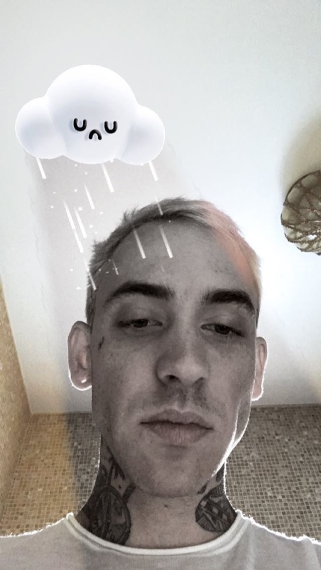 Sad boy. @bad_eyeliner_ isn’t texting back and I’m uglee.