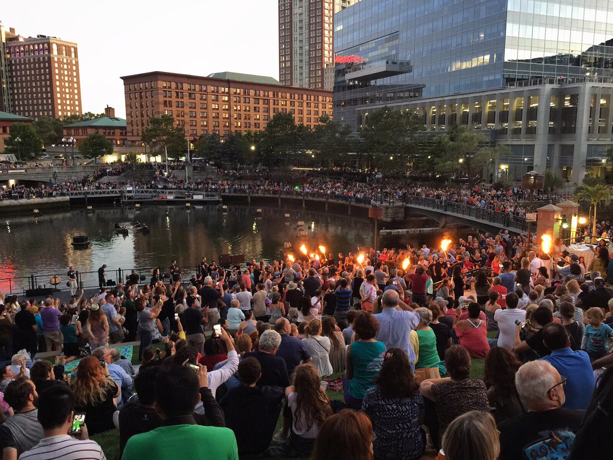 universityofri's tweet photo. Beautiful night at @WaterFireProv celebrating URI's 125th anniversary. Thanks to all who joined us! #URI125 https://t.co/wYVoFQHLVS