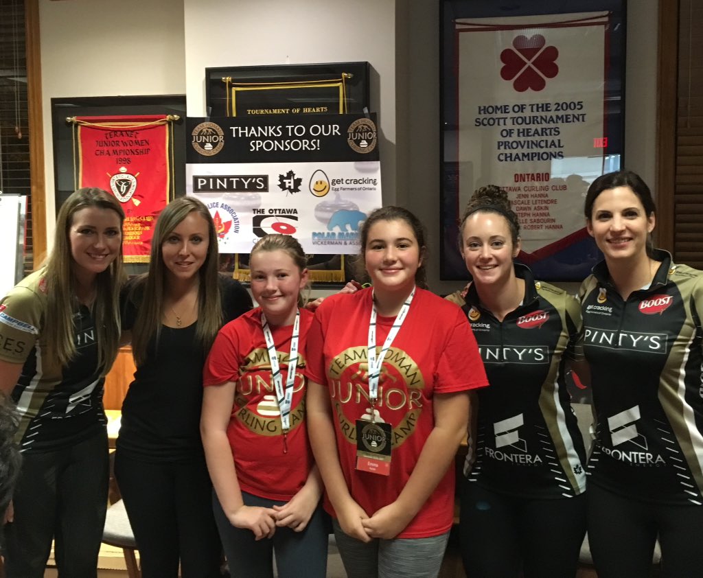 Great end to Day 2 of <a href="/TeamHoman/">Team Homan 🥌</a> camp. Girls have been soaking up the knowledge being passed along by such great role models #HomanJrs