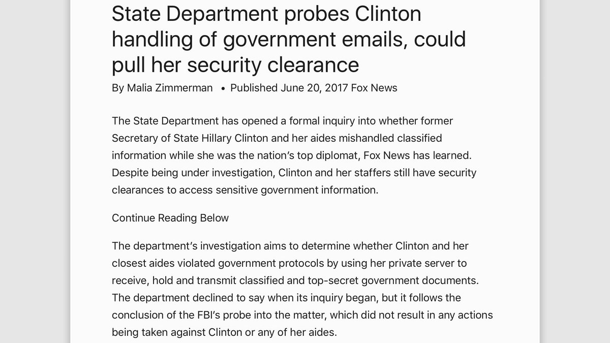 Yep & while Mueller was working and N. Korea distracting us. What were the GOP doing? INVESTIGATING HILLARYS EMAILS  http://www.foxnews.com/politics/2017/06/20/state-department-probes-clinton-handling-government-emails-could-pull-her-security-clearance.amp.html