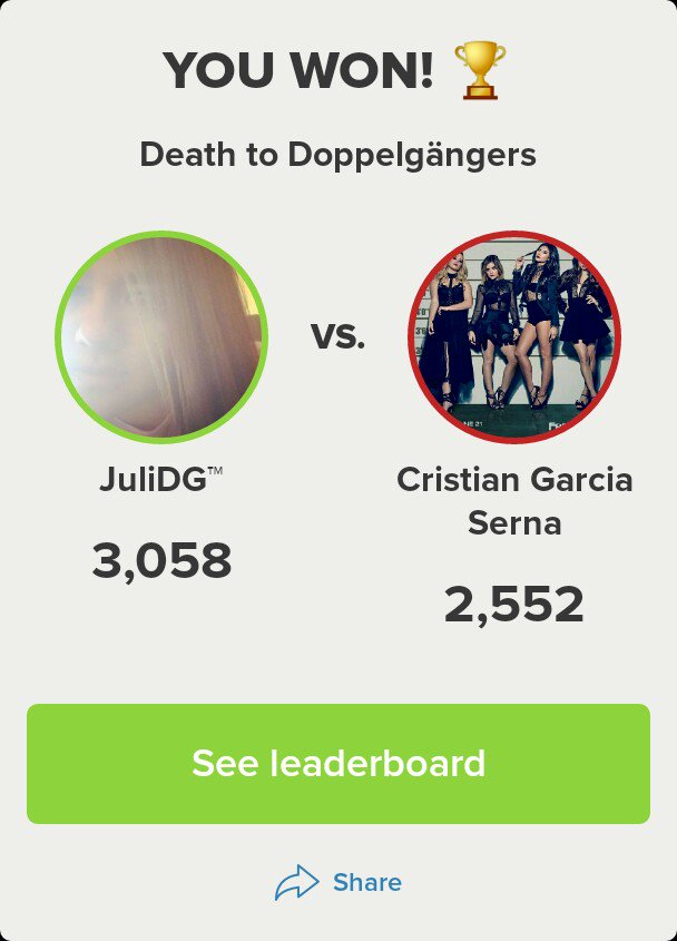 JuliDG's tweet photo. I'm pretty awesome! Download the app and challenge me on a quizz 😘😂 https://t.co/nRXKhUQn3y #TVTimeApp https://t.co/4jL4nBcZWF