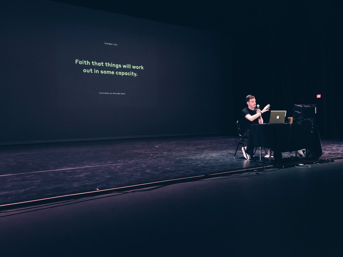 JasonBacher's tweet photo. Sharing my thoughts on design, risk, and the creative process this weekend at #ABQDesignSummit @aiganm https://t.co/UGOMxSYioI