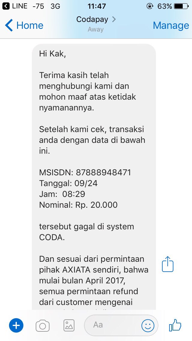 ayuandiraaa's tweet photo. @myXL ini gmna ya mohon pulsa saya dikembalikan... https://t.co/pEyMypnlcF