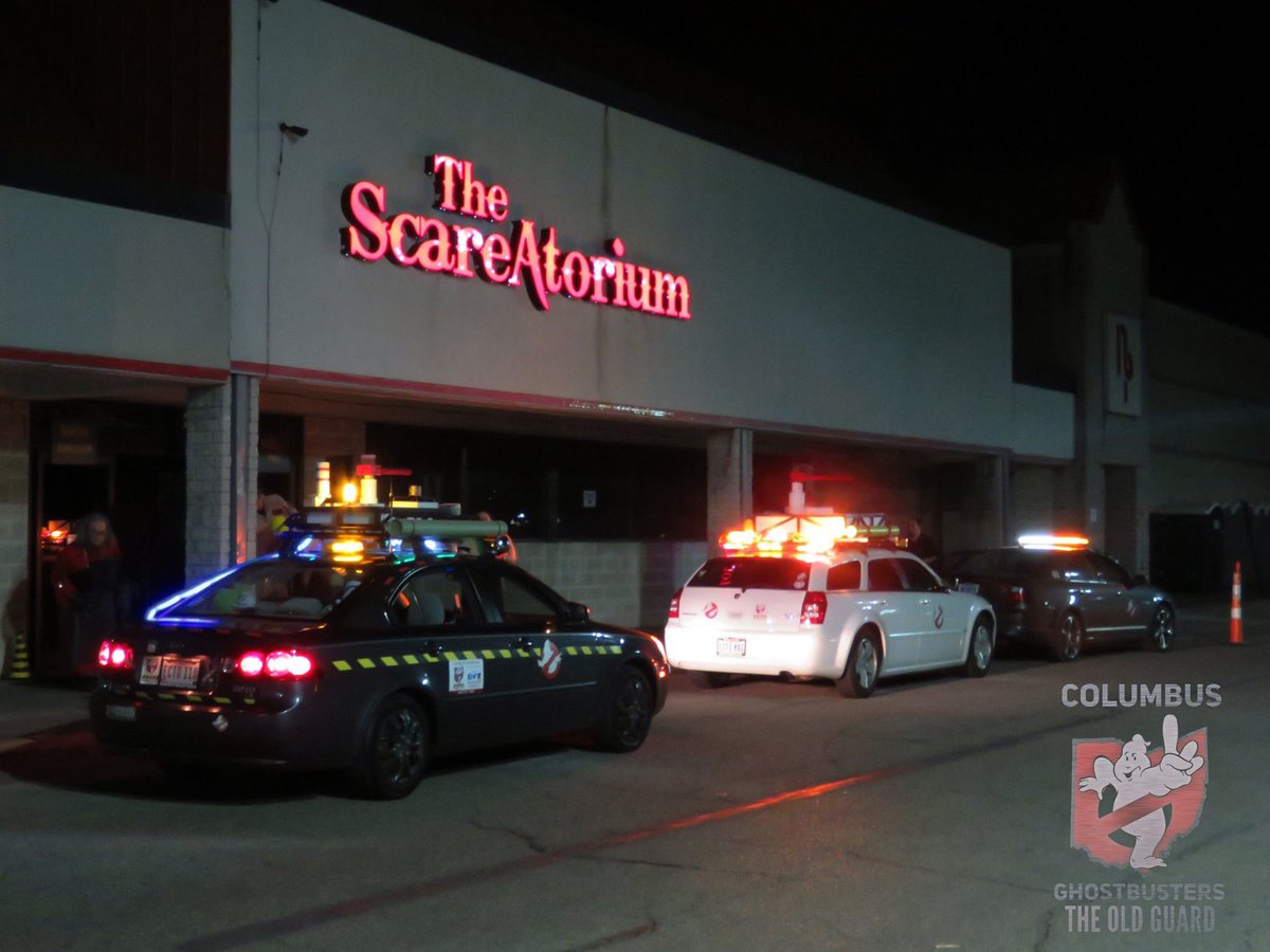 The Columbus Ghostbusters (@columbusgb) on Twitter photo Stopping the resurgence of evil spirits at <a href="/scareatorium/">Scareatorium</a>. Haunt season must be upon us. #Ghostbusters #asseenincolumbus #whoyougonnacall Stopping the resurgence of evil spirits at <a href="/scareatorium/">Scareatorium</a>. Haunt season must be upon us. #Ghostbusters #asseenincolumbus #whoyougonnacall
