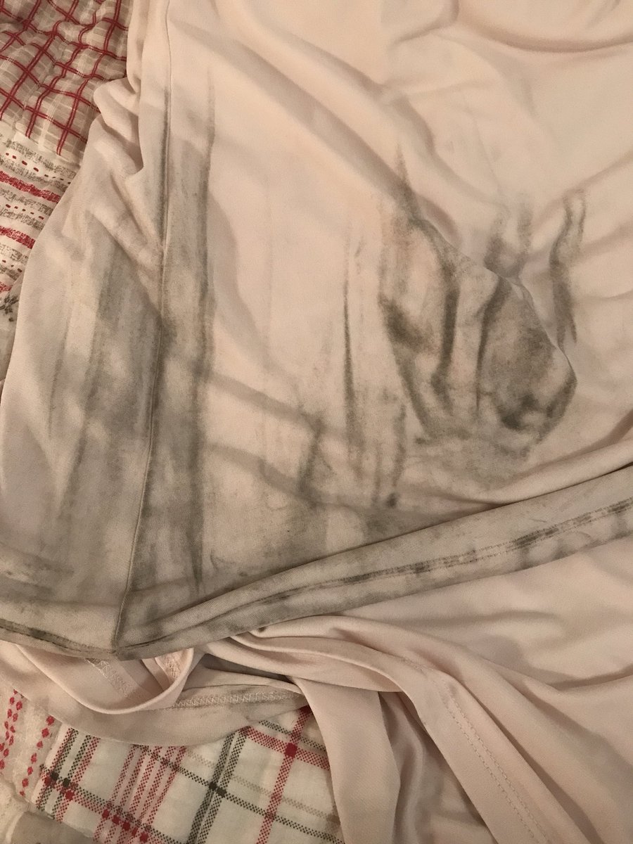 SammyC00per's tweet photo. After hassle with delivery I’m disappointed &amp; slightly disgusted that my @marksandspencer bridesmaid dress looked like this when it arrived. https://t.co/yKKDSB7Ahz