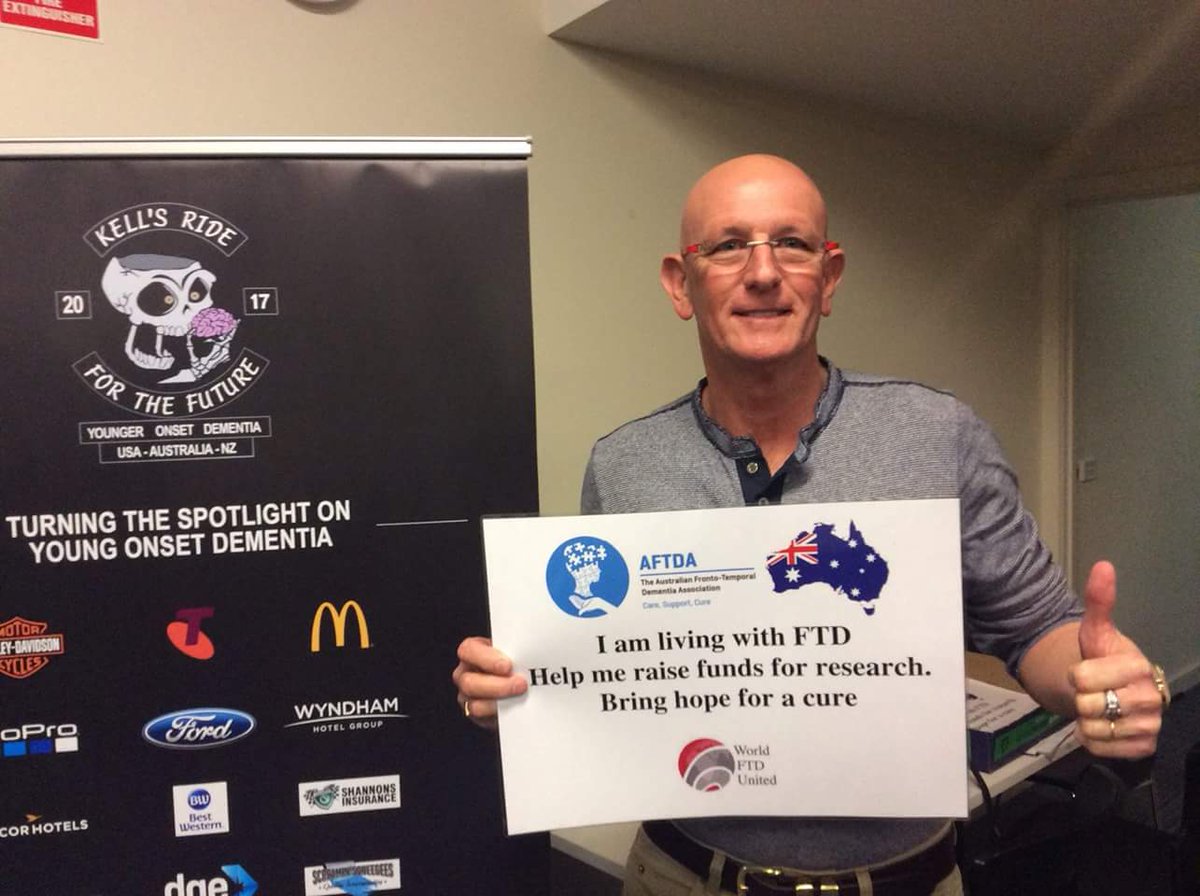 theAFTDA's tweet photo. Kicking off FTD Awareness Week with Greg Kelly of #kellsride #thinkFTD #endFTD https://t.co/zfvZmVhgix