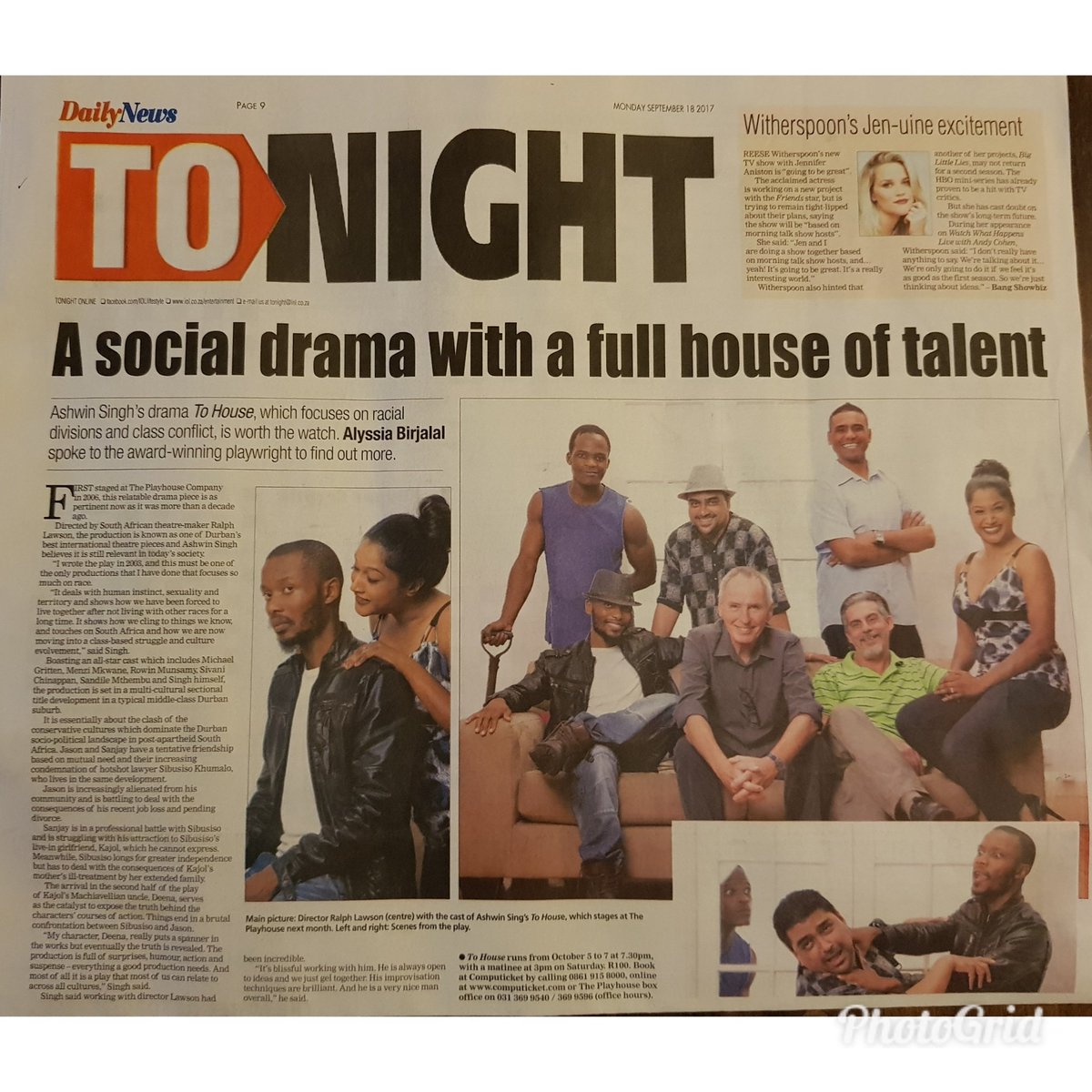 A SOCIAL DRAMA WITH A HOUSE FULL OF TALENT
#DailyNewsTonight #AlyssiaBirjalal #PlayhouseCompany #Computicket #AshwinSingh #RalphLawson