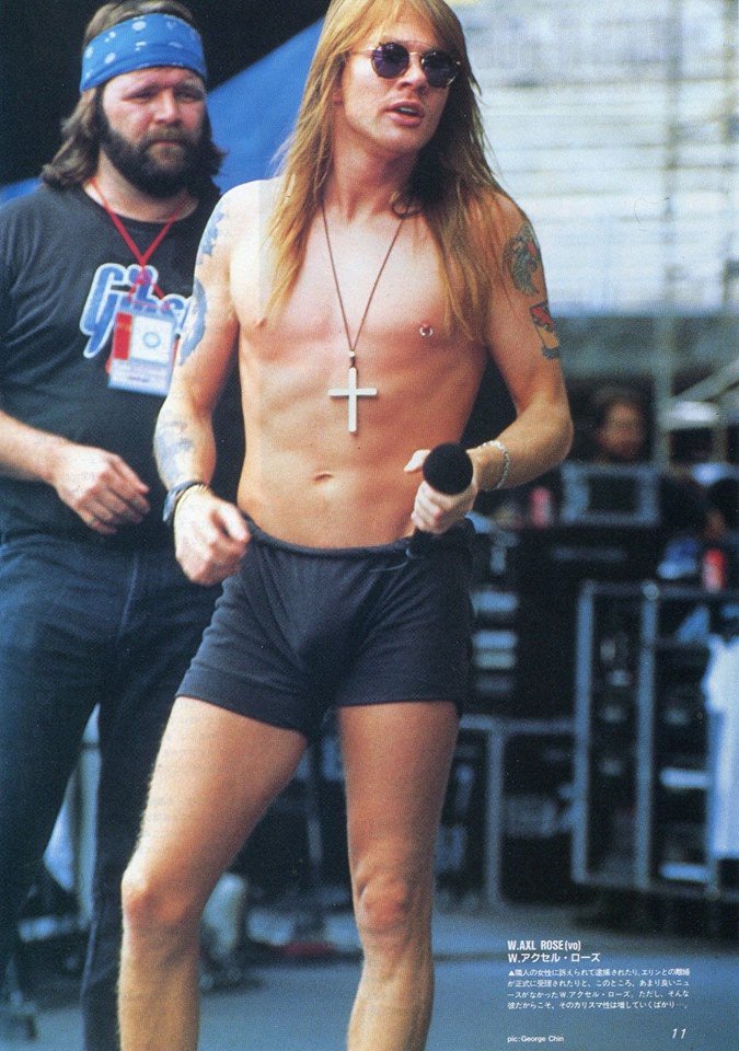 Axl Rose during a Guns N' Roses soundcheck in Rock In Rio, Rio de Jane...