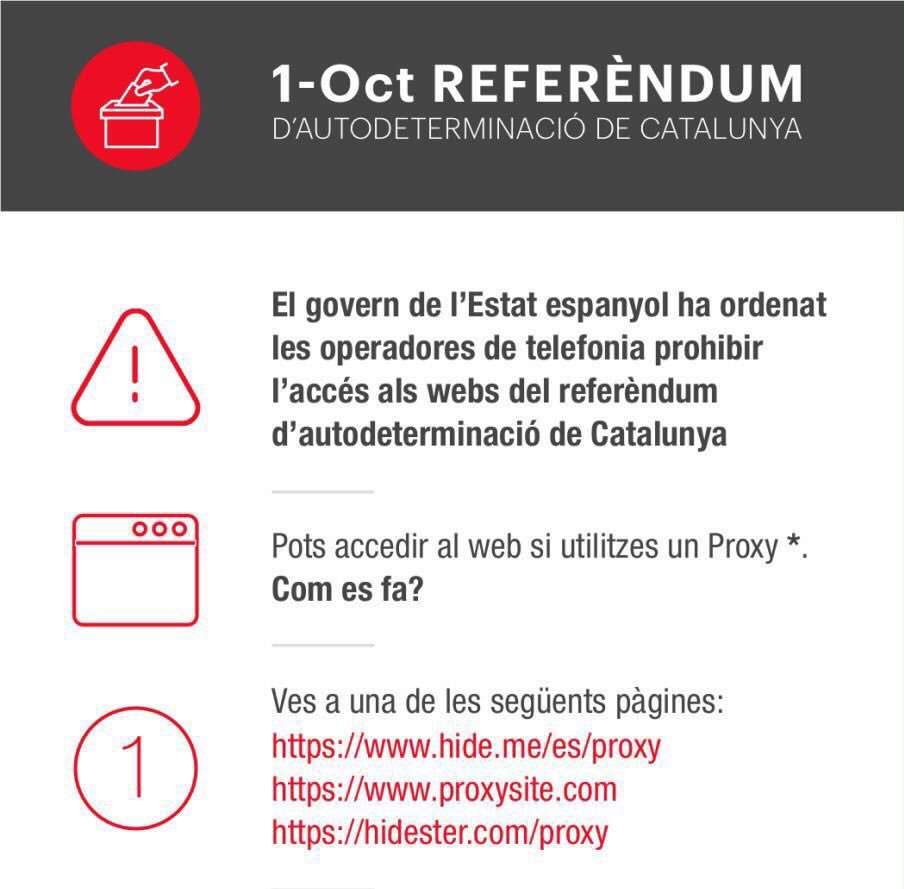 Si encara no saps on has de votar l'#1oct 

👉 Ves al pas 1   
👉 Introdueix: https://onvotar.garantiespelreferendum.com/on-votar/index.html
👉 Mira on has de votar