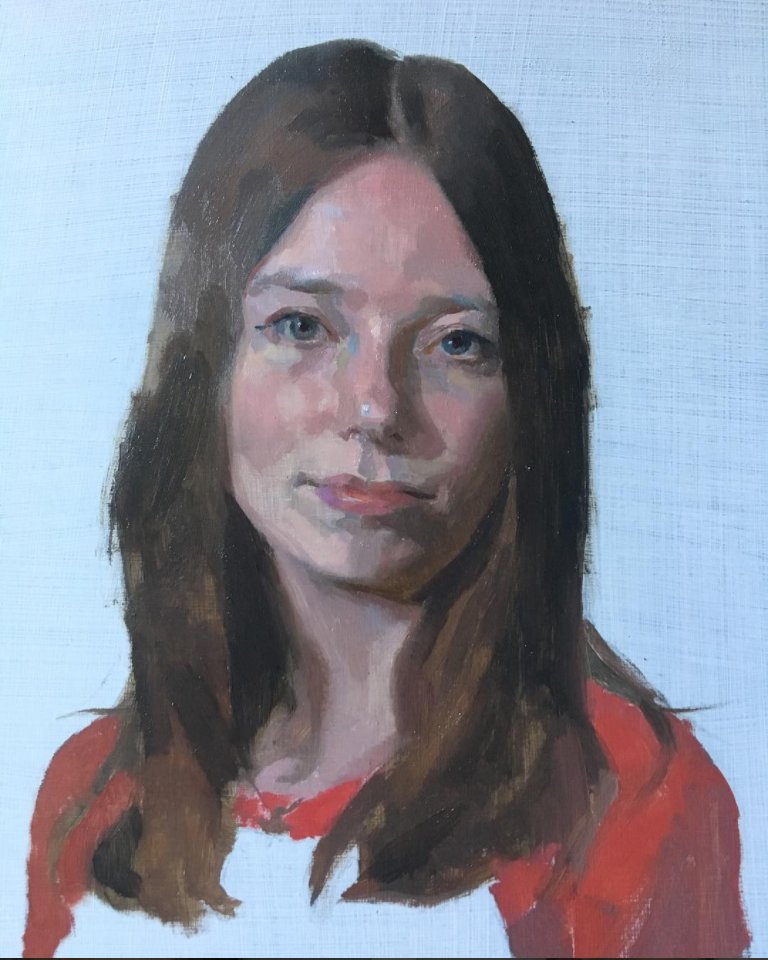 Phoebe wip #wip #portrait #instaart #portraitpainting #artinprogress