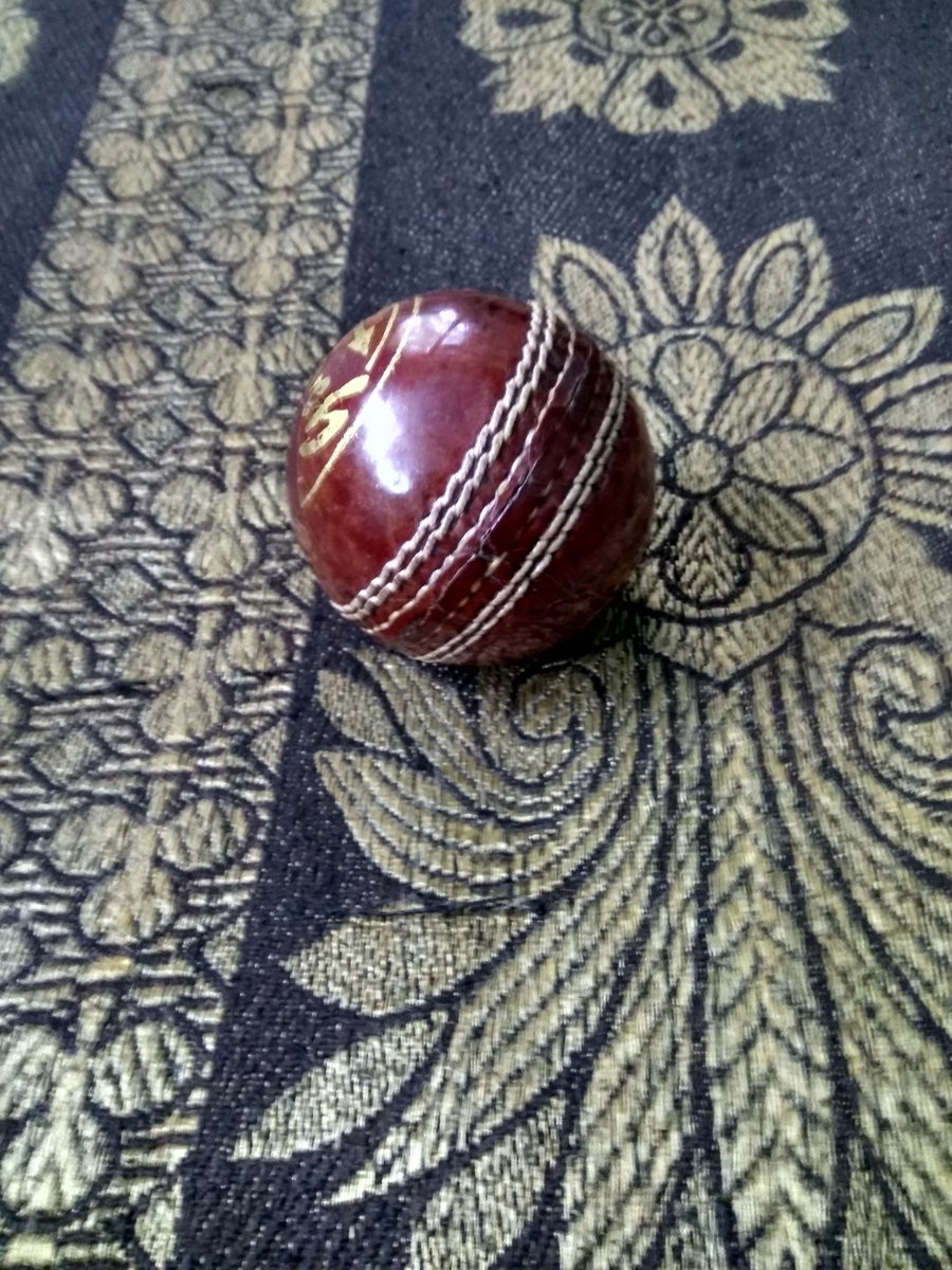 KKRRath's tweet photo. I found my lost deuce ball after 2 long yrs 😍😍😍 @virendersehwag @cricketaakash @imVkohli  feeling happy 😊😊😊 #ViruPanti #ViruKiCommentary https://t.co/svGXrlRrTF