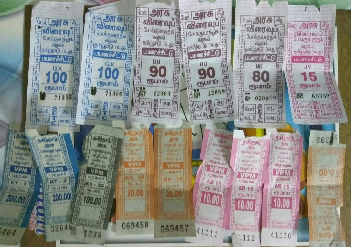 ItsmeAravinth's tweet photo. few days back i traveled in our SETC from 
Nellore-Chennai &amp; 
Chennai-Perambalur for 2  1/2 TICKETS I got tis much. #TNfacts  still exists. https://t.co/hbKGrVJ31m