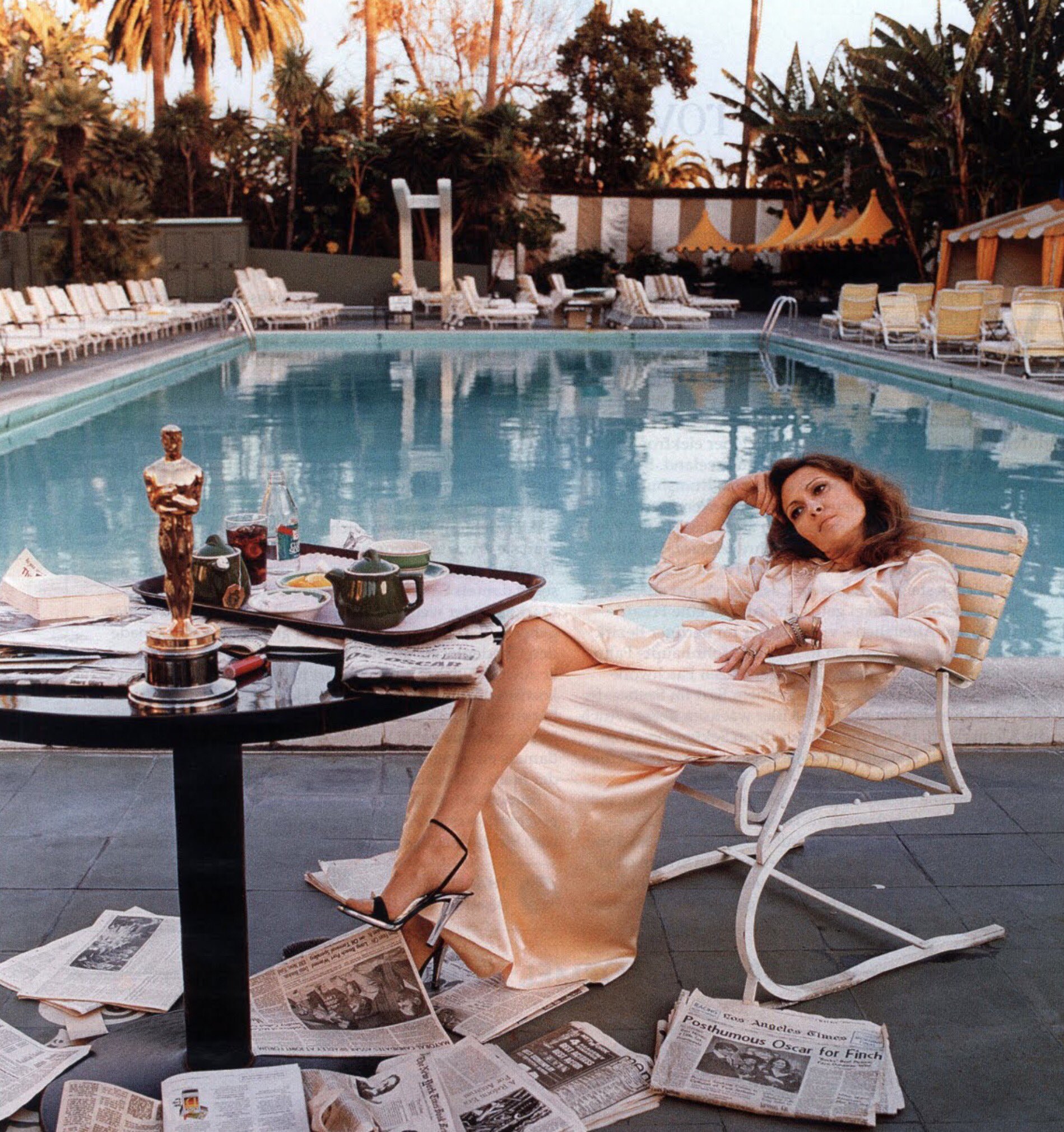 Stephane Celerier on Twitter "Faye Dunaway after an all night party