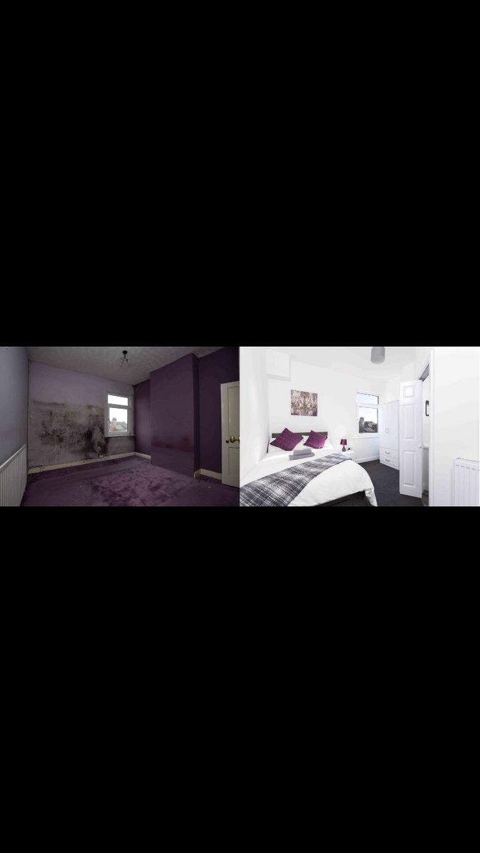 DamantW's tweet photo. Before and after! #propertydeveloper  #propertyagent #propertylife #studentlife #stundets #myhouse #hmo #buytolet #investmentproperty https://t.co/g9dGvsA7CO
