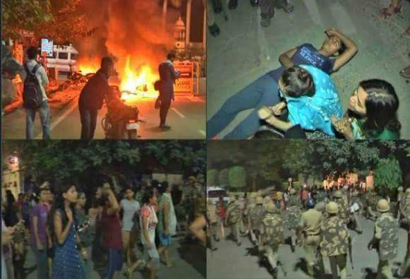 ajayshahonline1's tweet photo. Lathicharge on #BHU girl students for protesting harassment, demanding security-utterly shameful! Is this BJP's twisted idea of #BetiPadhao? https://t.co/oRULkNu5AG
