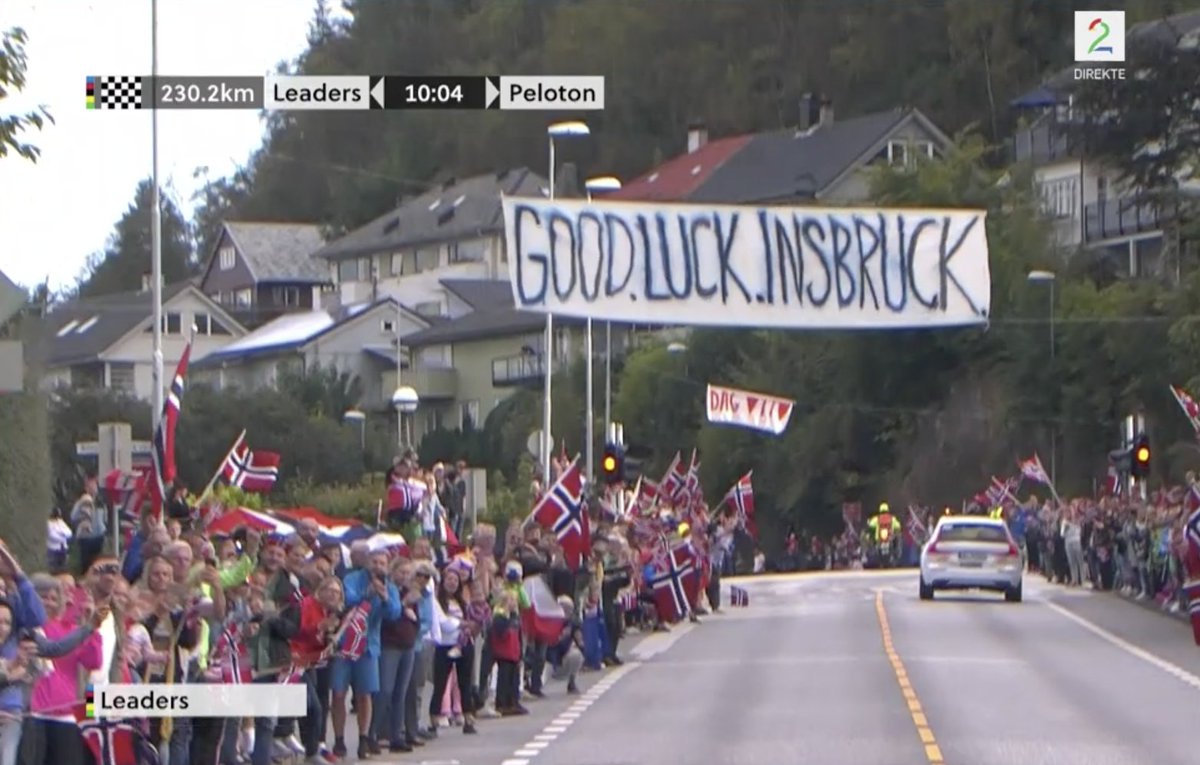 tv2sport's tweet image. Bergenserne med kledelig ubeskjeden melding til neste års VM-by, Innsbruck 
#2vm #Bergen2017
