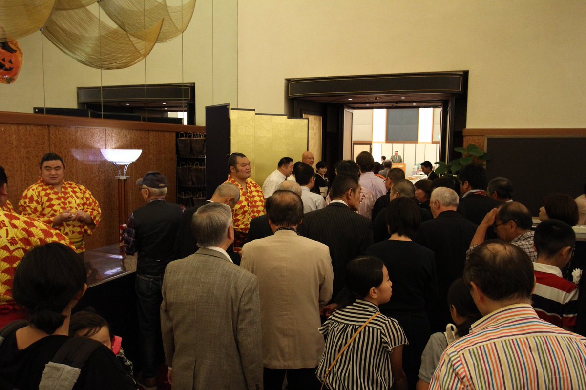 千賀ノ浦部屋、九月場所千秋楽打上パーティ、只今開場しました。
#sumo