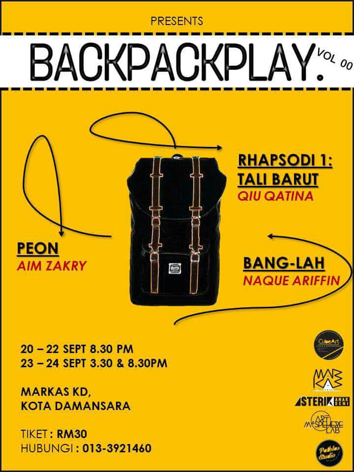 adlishinichi's tweet photo. Malam ni persembahan #BackpackPlay terakhir untuk edisi ini. Abang dah nak merajuk & nak bawak diri dah lepas #backpackplayvol00 #alone https://t.co/YCcfedbuPm