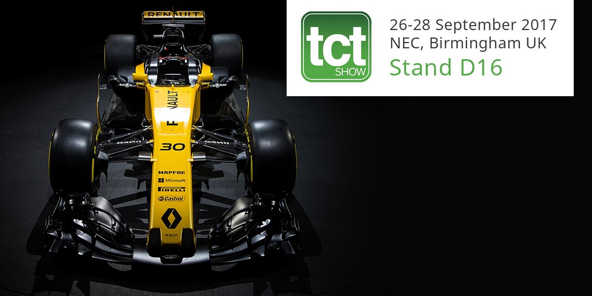 3dsystems's tweet photo. See @RenaultSportF1 car on our stand at #TCTShow #additivemanufacturing
https://t.co/0yLzcy329i https://t.co/zMg7nwfTDE