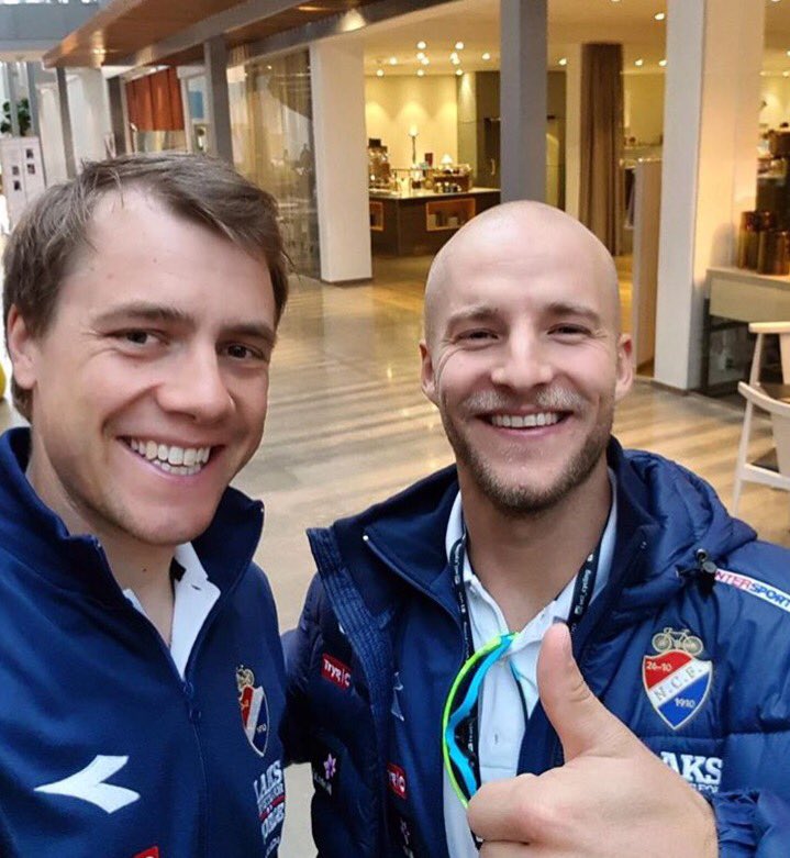NorskOsteopatF's tweet photo. Lykke til gutta, vi heier på dere! #Bergen2017 @cykleforbundet #stoltosteopat @EBhagen @Kristoff87 #stokkeosteopati #2wm @TV2Paasche https://t.co/pm7yhN2rWV
