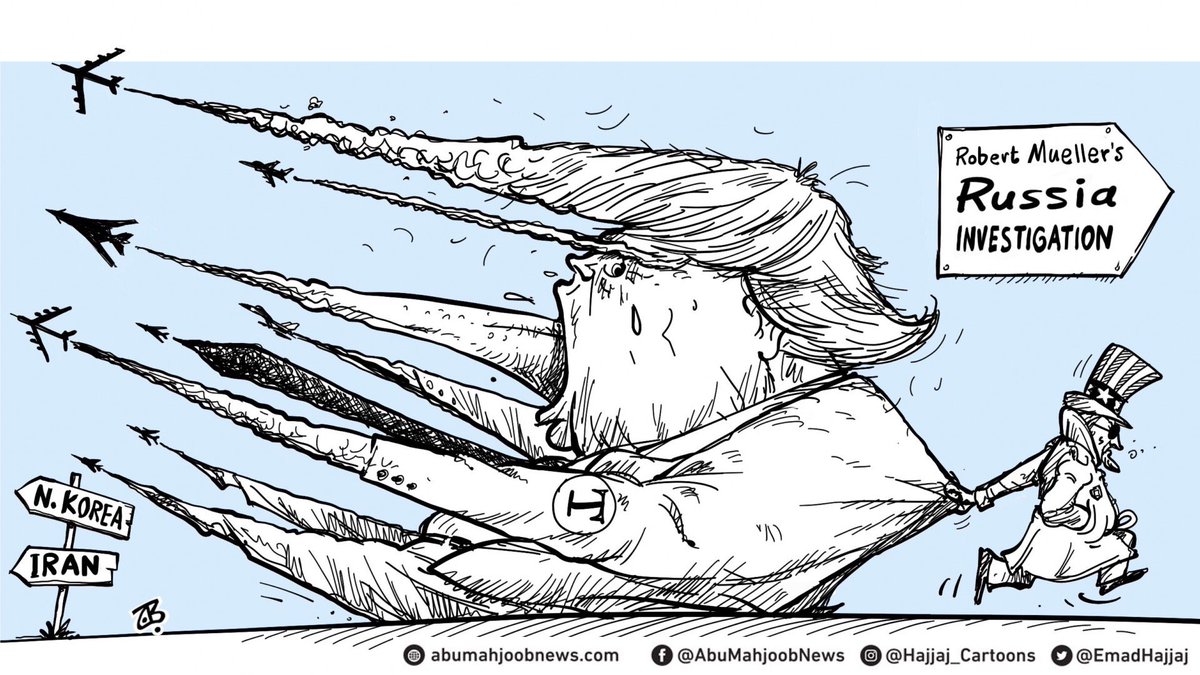 Emad Hajjaj Cartoons On Twitter Robert Mueller S Russia Investigation Cartoon By Emadhajjaj Trump Northkorea