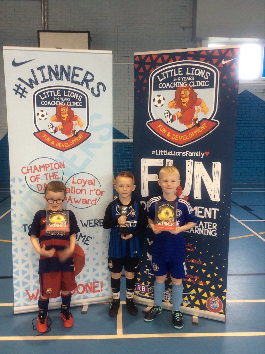 LittleLionsFC's tweet photo. U6s Saturday Group:

Champion of the day - Ollie

Loyal ballon r'Or Award- Noah &amp; Owen 

#PenaltiesWeek #Winners https://t.co/DfozBfTSnS