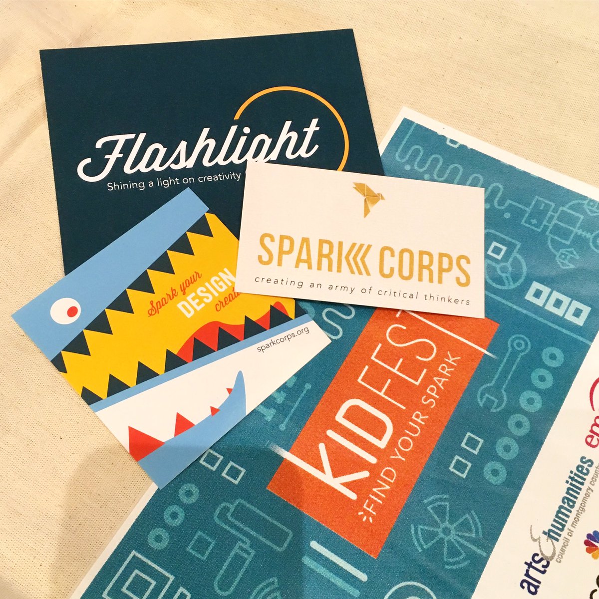 sparkcorps's tweet photo. Our @FlashlightATL and Spark Corps branding is on fire! 🔥🔥🔥#KIDfest 2017 @KIDMuseumMD https://t.co/PvEUBsM2g5