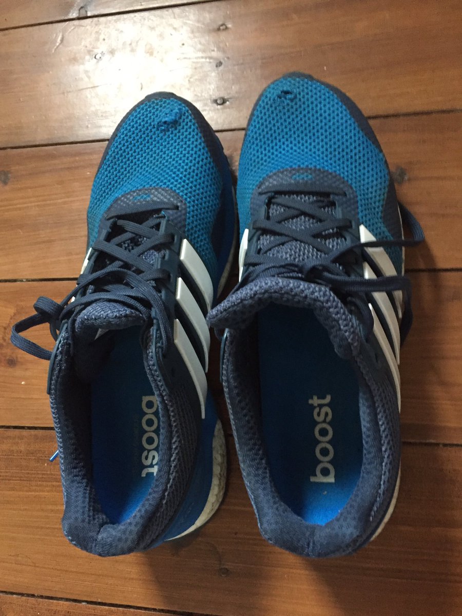 dfbright's tweet photo. .@adidasrunning - love my adidas boosts but should there be holes in the toes after only 270 miles? https://t.co/lxBzSasOcw