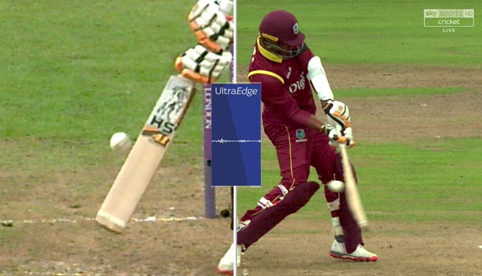 SkyCricket's tweet photo. WICKET! England successfully review and Samuels (11) goes caught behind. Windies 109-3 off 15.3 on SS Cricket now! https://t.co/oKlkIPbP2i https://t.co/2ro3nRo8iE